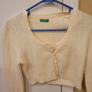 Benetton size Small crop sweater
